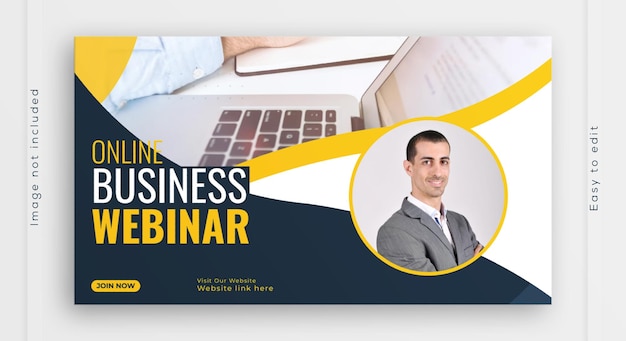 web banners for online business talks webinars and conferences web banner