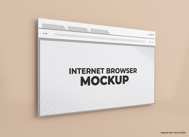 PSD web browser mockup