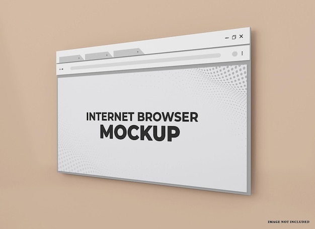 PSD web browser mockup