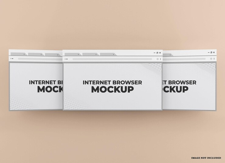 Web browser mockup  