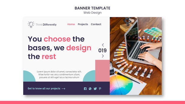 Web design concept banner template