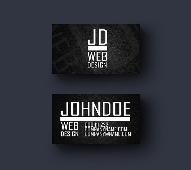 Web designer business card