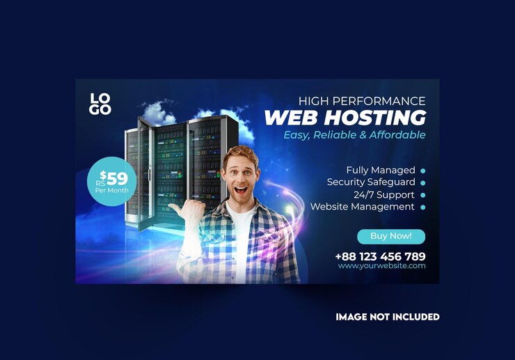 Web Hosting Social media banner Design