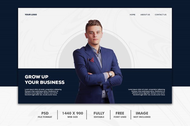 Web Landing Page Działalności Człowieka