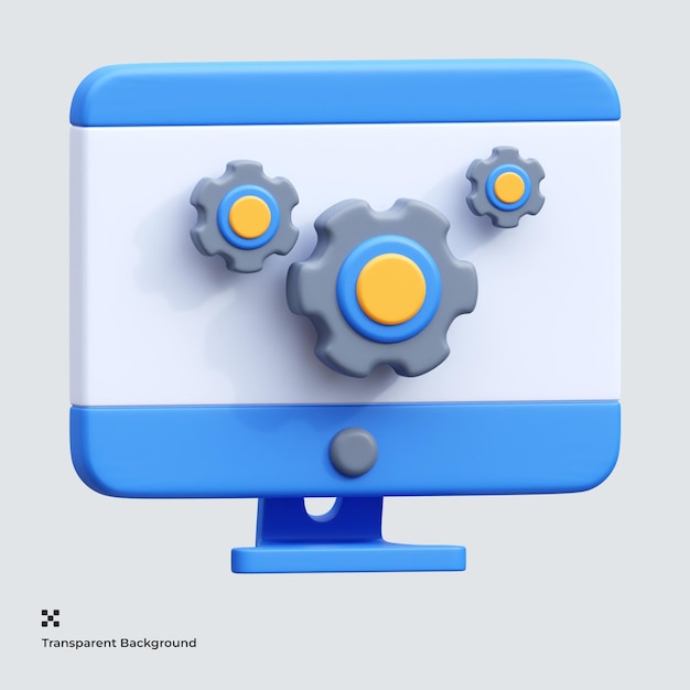 PSD web maintenance 3d icon