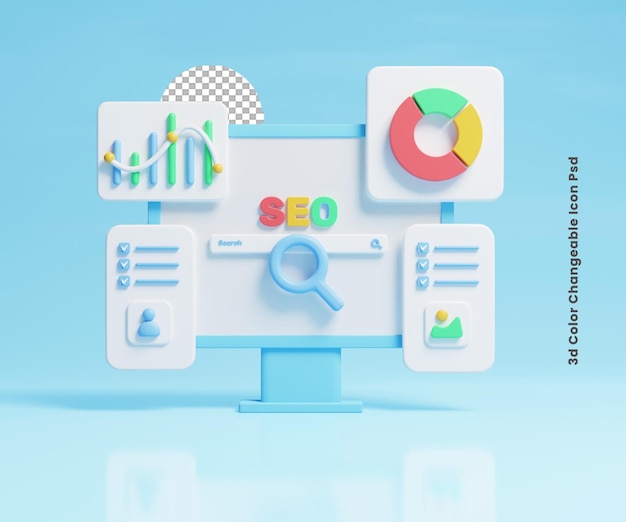 web page analysis optimization icon illustration or web page analysis graph illustration