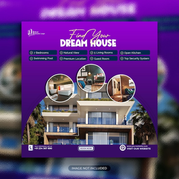 A web page for a house with the words dream house on it