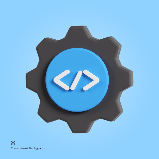 PSD web programming 3d icon