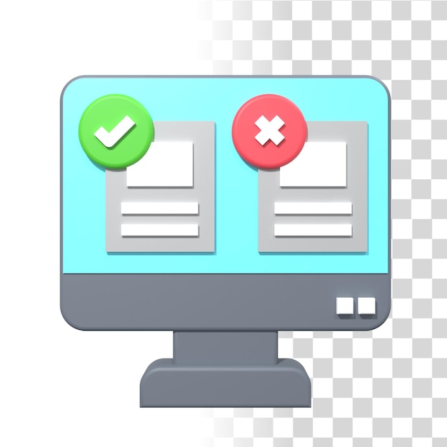 Web Vergelijk 3D Illustratie