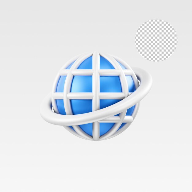 PSD webbrowser 3d-illustratie