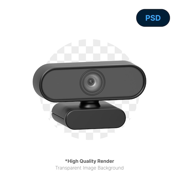 PSD Веб-камера 3d персонаж premium psd