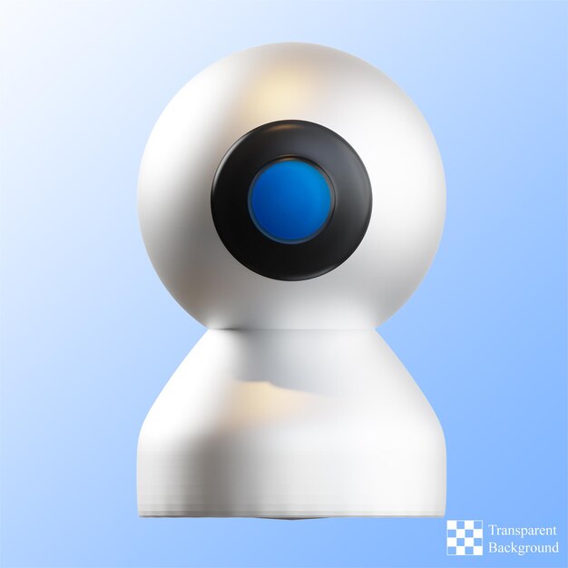 PSD webcam 3d illustration