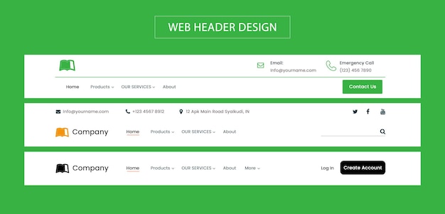 PSD webheaderontwerp