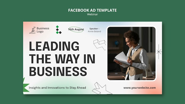 Webinar conference facebook template