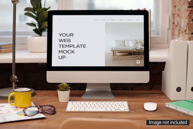 website presentation mockup