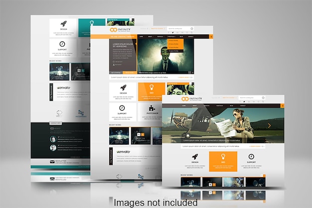 PSD website shared psd mockups