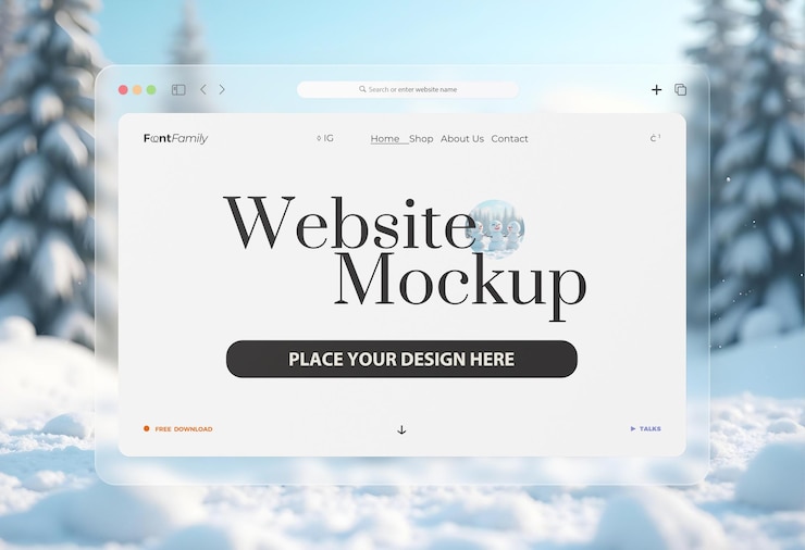 PSD website template