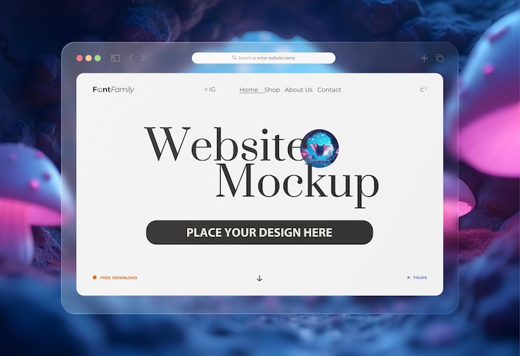 PSD website template