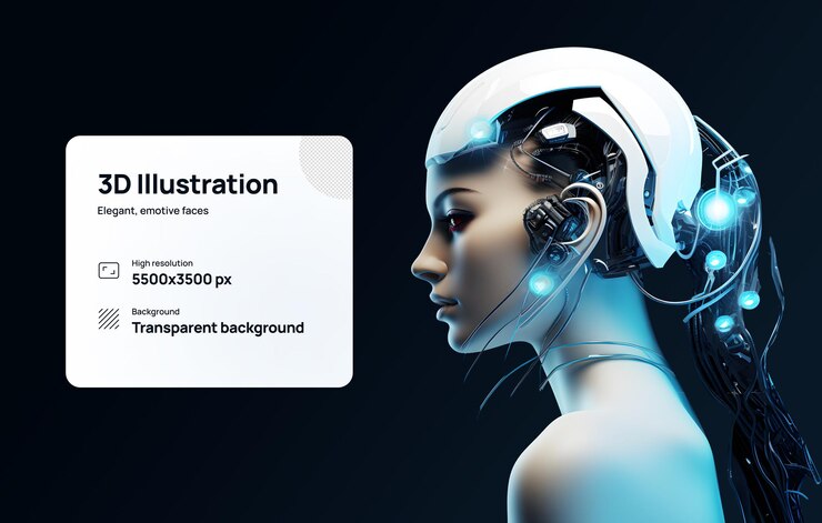 PSD website_web_template_template_gen_3d_ai_girl android