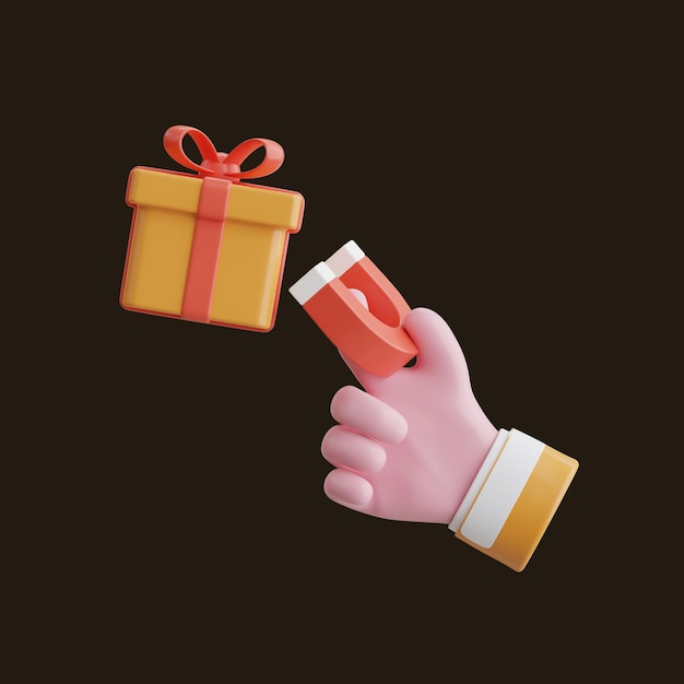 Webwinkelpersoneel kiest 3D-pictogram PNG-sjabloon