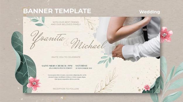 Wedding banner template