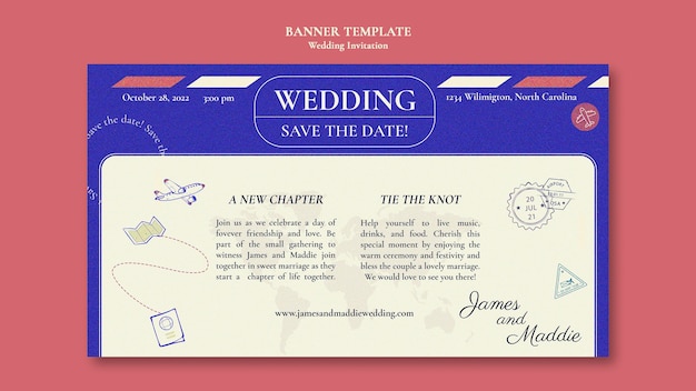 Wedding banner template