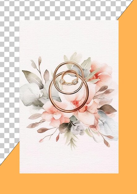 Wedding card png illustration