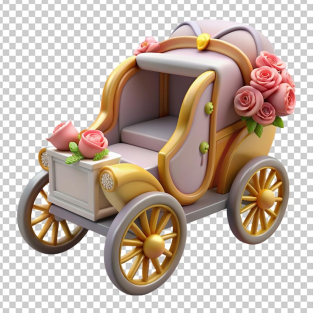 PSD carrozza da sposa carrozza di sposa decorata