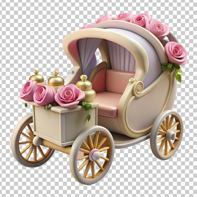 PSD carrozza da sposa carrozza di sposa decorata