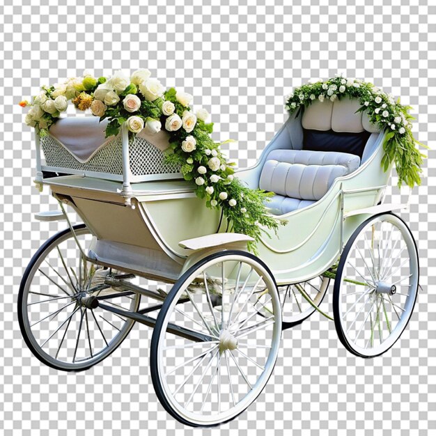 PSD wedding carriage wedding carriage decorated