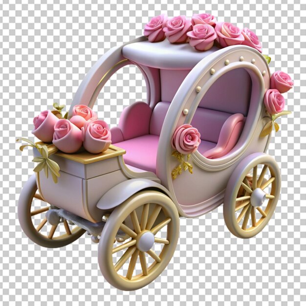 PSD carrozza da sposa carrozza di sposa decorata