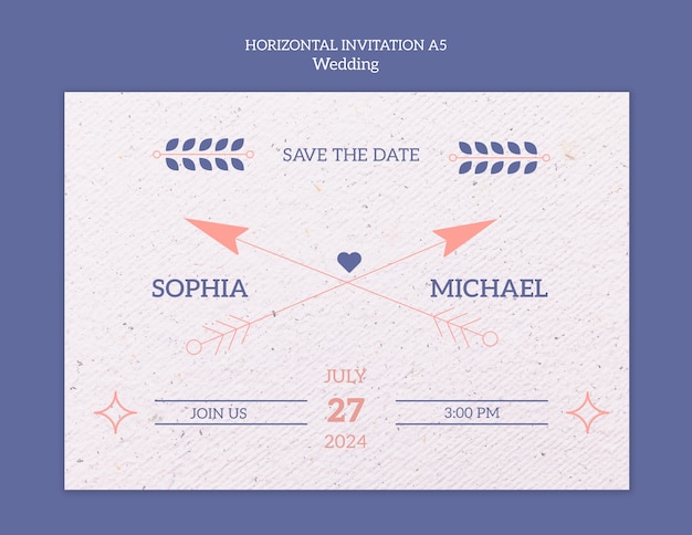 Wedding celebration template