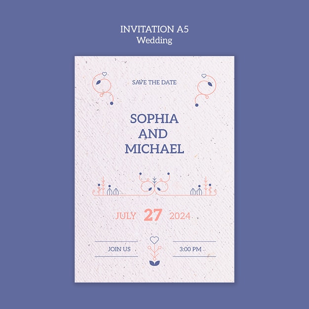 Wedding celebration template