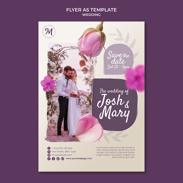 PSD wedding design template