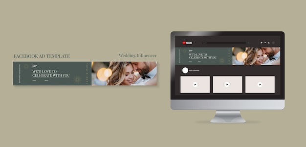 PSD wedding influencer template design