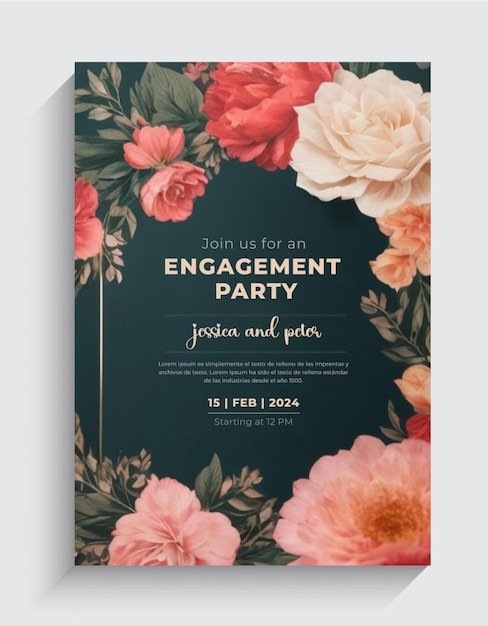 PSD wedding invitation greeting cards