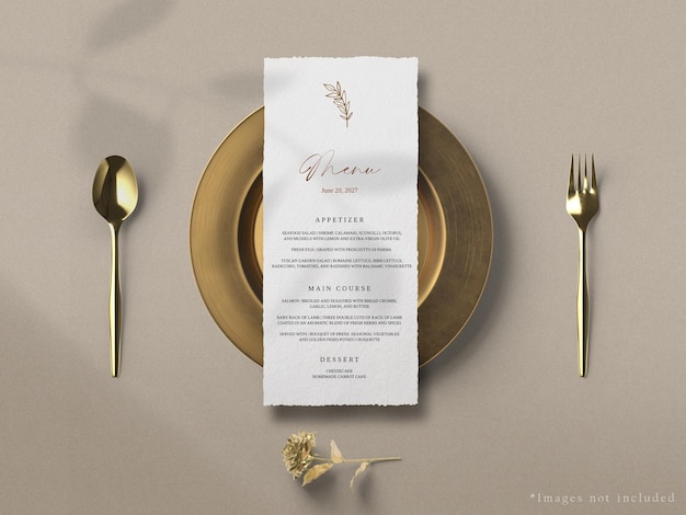 Wedding invitation mockup