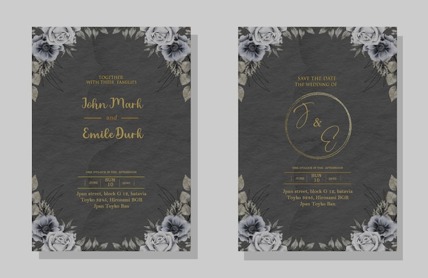 PSD wedding invitation psd