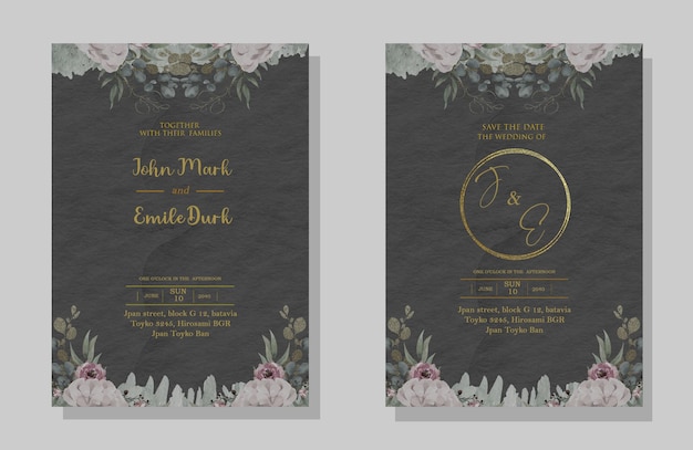 PSD wedding invitation psd