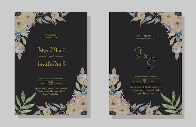 wedding invitation psd