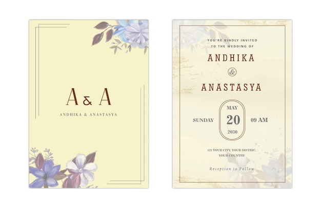 wedding invitation psd