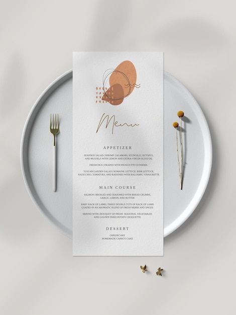 Wedding invitation template mockup simple minimal style n8