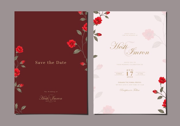 PSD wedding invitation template