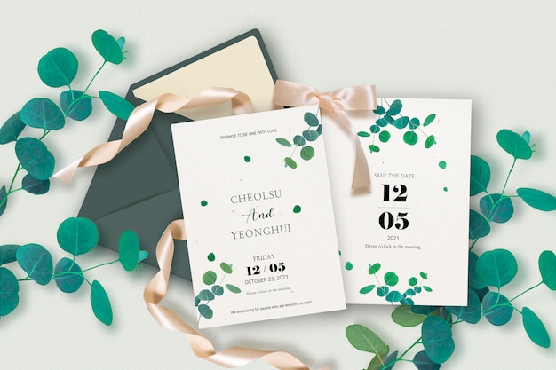 PSD wedding invitation