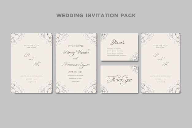 Wedding invitation