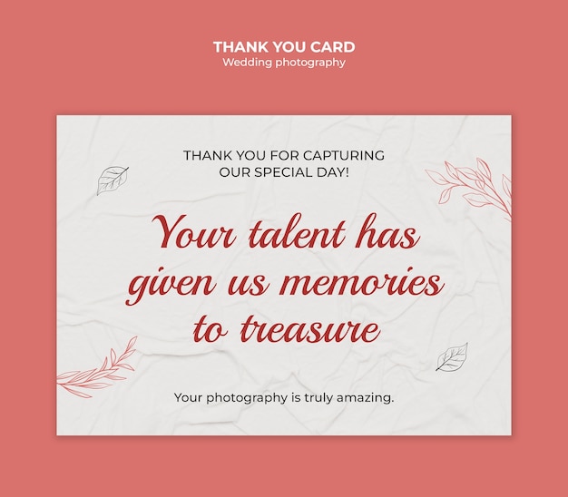 Wedding photographer template design