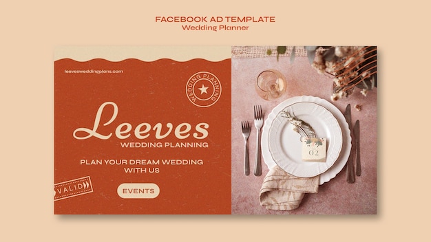 Wedding planner facebook template