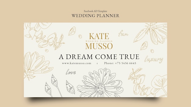 Wedding planner template design