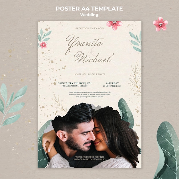wedding poster template