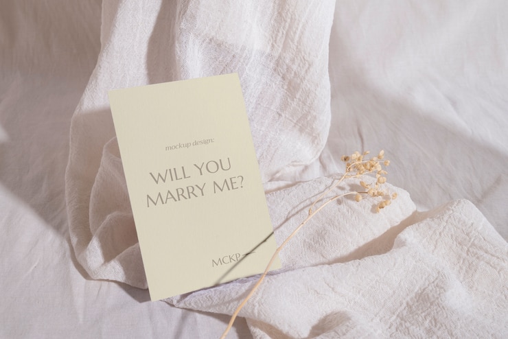 PSD wedding set mockup design